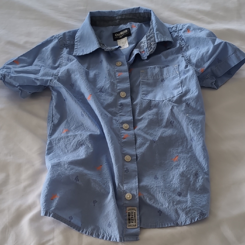 OshKosh B'gosh Light Blue Kids Button Down Shirt